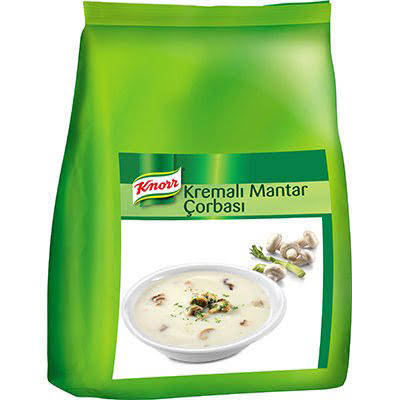 Mantar çorbası kremalı 3 kilogramlık peketler halinde kolide 3 adet Knorr marka