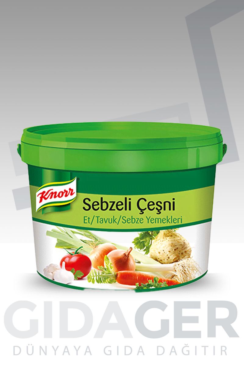 Sebzeli çeşni 5 kilogramlık paketler halinde Knorr marka kol koli içi 2 adet