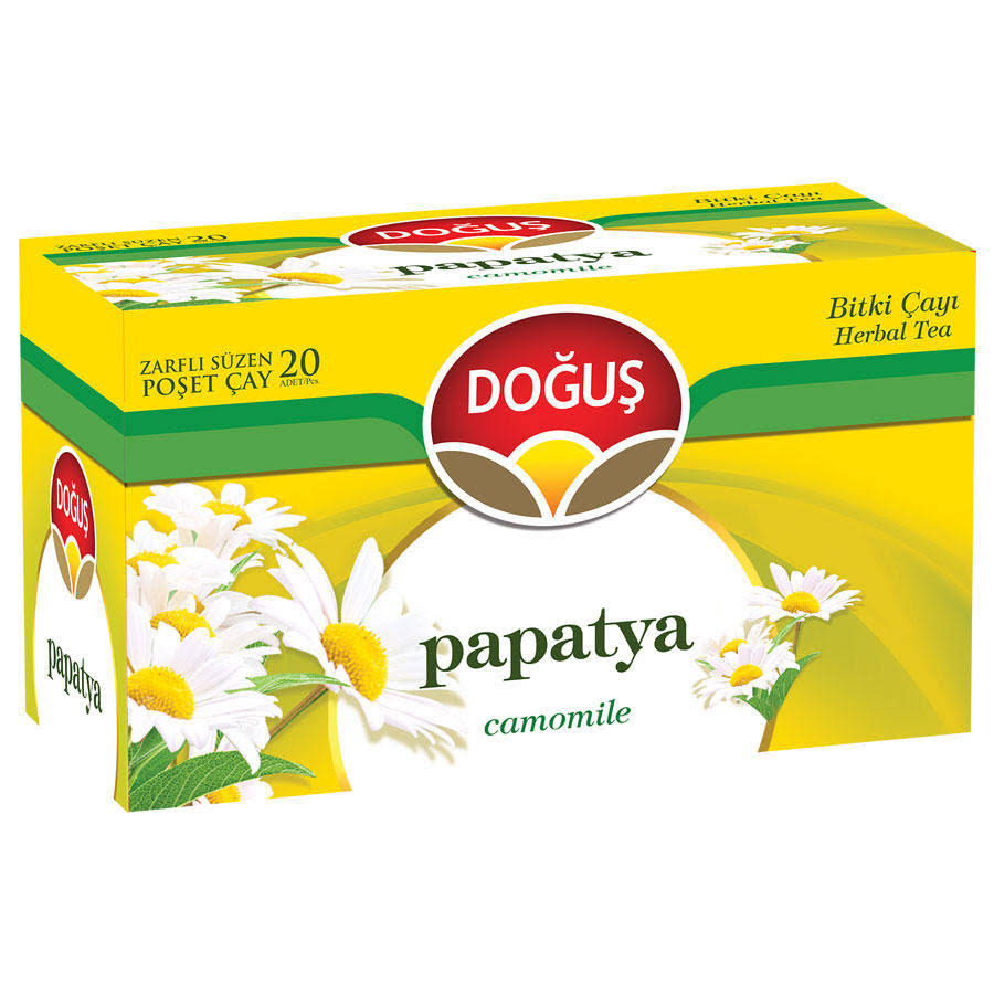Papatya çayı bardak poşeti 20 adetlik paketler halinde koli için 12 adet Doğuş marka