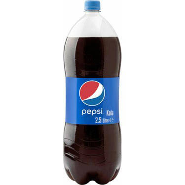 Kola cola 2.5 litrelik pet ambalajlarda kolide 6 adet Pepsi marka kola gazlı içecek