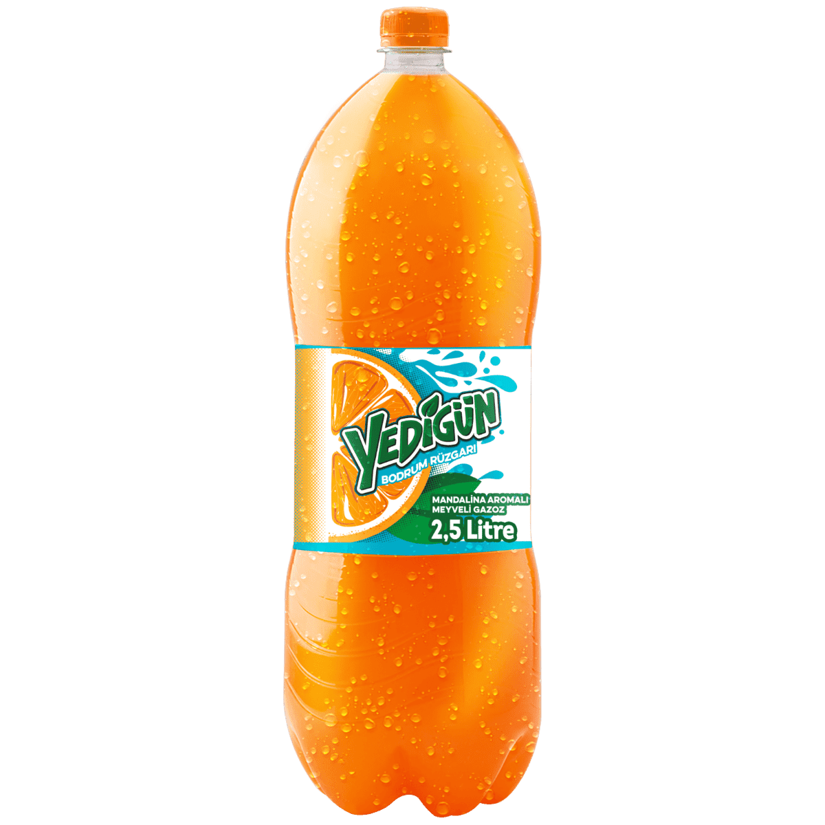 Portakallı gazoz 2.5 litre koli içi 6 adet Yedigün marka sofralarda klasik lezzet