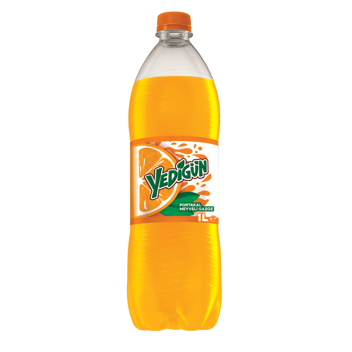 Portakallı gazoz 1 litre koli içi 12 adet Yedigün marka sofralarda klasik lezzet