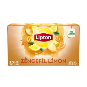 Lipton Bardak Çay X 20 (Zencefil Limon) ( 1 Koli ) Koli İçi 12 Adet