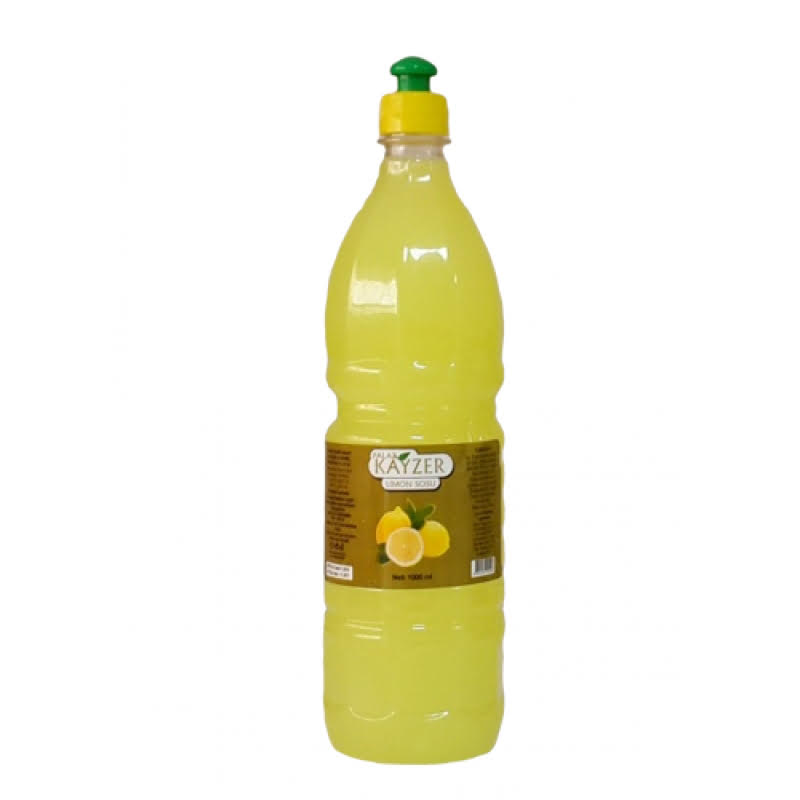 Limon sosu 1 litrelik ambalajlarda koli içi 12 adet Kayzer marka restoran ve kafeler için